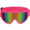 Image de paire de lunettes festives ski rose fluo adulte - 02701