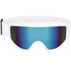 Image de paire de lunettes festives ski blanc adulte - 02707