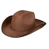 Image de chapeau cowboy feutre marron adulte - 04097