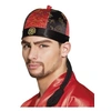 Image de chapeau Mandarin avec ses hommes noir / rouge taille unique