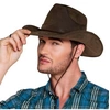 Image de chapeau de cow-boy Utah polyester brun taille unique