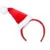 Image de serre-tête bonnet rouge pompon mère noël adulte - 13426