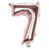 Image de ballon numéro 7 or rose 86 cm