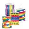 Image de pinces à linge colorées 16 cm papier 12 pièces