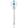 Image de baguette magique Coeur junior 32 cm argent/bleu
