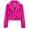 Image de Boland - Veste Fluffy Rave pour femme | Veste courte en fausse fourrure pour déguisement, soirée à thème, tenue et festival, taille M/L en occasion ou reconditionné