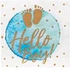 Image de 20 serviettes papier hello boy 33cm bleu - 53249