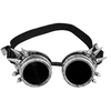 Image de lunettes cyberpunk argentées adulte - 54506