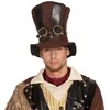 Image de Boland 54514 - Chapeau Starepunk avec lunettes d'aviateur, marron, style victorien, fête à thème, fête de thème, carnaval en occasion ou reconditionné