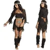 Image de déguisement indienne louve femme - m/l - noir - 83711