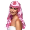 Image de perruque rose clair cheveux long - 85864