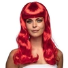 Image de perruque glamour cheveux longs ondulés rouge femme - 85872