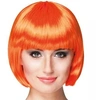 Image de perruque coupe cheveux carré frange orange femme - 85893