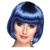 Image de perruque coupe cheveux carré frange bleu femme - 85896