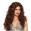 Image de perruque cheveux longs bouclés brun femme - 86046