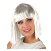 Image de Perruque Star Gigi Blanche Avec Lamé Doré - Blanc /argent