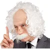 Image de Boland 86358 - Perruque Professeur avec moustache et lunettes, cheveux synthétiques, vieil homme, grand-père, accessoire, déguisement, carnaval, fête à thème en occasion ou reconditionné