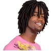 Image de perruque afro dreadlocks court noir homme - 86391
