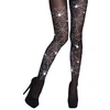 Image de paire de collants noir toile d'araignée blanc - 87860