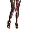 Image de paire de collants jour de la mort fleuri femme - 87899