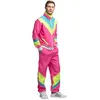 Image de Boland - Survêtement pour homme style années 80, rose fluo en occasion ou reconditionné