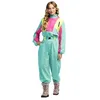 Image de Boland   Combinaison de ski rétro, brille sous la lumière noire, costume des années 80 pour femmes, tenue pour après-ski, costume pour carnaval en occasion ou reconditionné