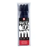 Image de Stylo pinceau PIGMA BRUSH, étui de 3, noir