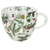 Image de Tasse à thé en verre double paroi 200 ml - verdures d'hiver
