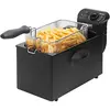 Image de Bestron Friteuse à huile avec technologie zone froide, 3,5 litres, Avec régulateur de température, Lavable au lave-vaisselle, 2000 Watts, Aluminium, Couleur: Noir en occasion ou reconditionné
