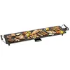 Image de Bestron Plancha électrique, Barbecue electrique XXL avec revêtement anti-adhésif, Gril de table pouvant jusqu'à 8 personnes, Surface de cuisson extra longue, Couleur: noir en occasion ou reconditionné
