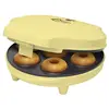 Image de Bestron Appareil à donuts au Design Rétro, Mini-Machine à Donuts pour 7 petits Donuts, inclut Témoin de Cuisson & Revêtement Antiadhésif, 700 Watts, Sweet Dreams Collection, Couleur: Jaune en occasion ou reconditionné