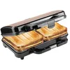 Image de Bestron XL appareil croque monsieur, appareil à sandwich idéal pour les sandwichs américains (XL), pour deux sandwichs en forme de coquille, avec réglage automatique de la température,Couleur: Cuivre en occasion ou reconditionné