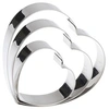 Image de Decoupoir x5 coeur inox 18 0 malis patisse 02013