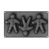 Image de patisse 19209 3 moules à pain d'epice forme de bonhomme platine noir petit