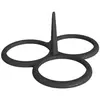 Image de Patisse 19232 moule à 3 blinis platine noir 10 cm
