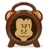 Image de Réveil enfants pédagogique et veilleuse BC-100 MONKEY Marron