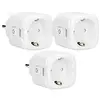 Image de SMART-PLUG20 - Prise intelligente Wi-Fi avec moniteur de consommation d'énergie, 16A, 3680W, pack de 3, blanc