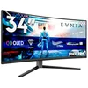 Image de PHILIPS Evnia 34M2C6500 - Moniteur de Jeu incurvé OLED WQHD de 34 Pouces, 175 Hz, 0,03 ms, HDR400, Ambiglow, FreeSync Premium Pro, G-Sync comp. (3440x1440, 2X HDMI, DisplayPort, Hub USB) Gris foncé en occasion ou reconditionné