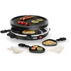 Image de Princess Raclette pour 6 personnes avec plaque de grill ronde amovible   Surface antiadhésive, cuisson saine sans matière grasse, idéale pour viande, poisson et légumes en occasion ou reconditionné