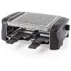 Image de Princess Raclette pour jusqu’à 4 personnes   avec plaque en pierre naturelle et thermostat réglable, 600 W, poêlons antiadhésifs inclus, facile à nettoyer en occasion ou reconditionné