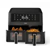 Image de Princess XXL friteuse sans huile à double panier - 11 L - Sans BPA ni PFAS - Fin de cuisson synchronisée - 8 programmes - Hublot - 2 400 W - 182276 en occasion ou reconditionné