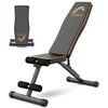 Image de Banc de Musculation, Banc d'entraînement incliné Pliable Multifonction, dossier réglable en 7 positions, Avec cordon de serrage