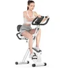 Image de Vélo d'appartement Pliable - BIGZZIA - Résistance réglables - Entraînement Gym - Blanc