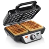 Image de Tristar gaufrier Noir, Acier Inoxydable - 2 gaufres - 1 000 W - WF-2195 en occasion ou reconditionné
