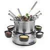 Image de Kit Appareil à Fondue Familial 1,2 L-Habillage Acier Inoxydable, Argent