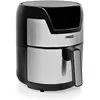 Image de 01.182026.01.001 Friteuse à air chaud 1 500 W protection contre la surchauffe, fonction minuteur, avec écran noir,argent