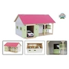 Image de Horse Stable Pink with 2 Boxes and Storage 1:32