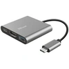 Image de Adaptateur multiport USB-C 3 en 1 pour PC Portable Resolution 4K Argent
