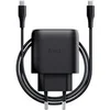 Image de Maxo - Adaptateur secteur - GaN - 45 watt - Power Delivery 3.0 + PPS (USB-C) - sur le câble : USB-C - noir - Europe
