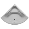 Image de Baignoire d'angle acrylique RIHO NEO 140x140 cm-Gris-Sans appui-tête-Sans tablier-Gris--